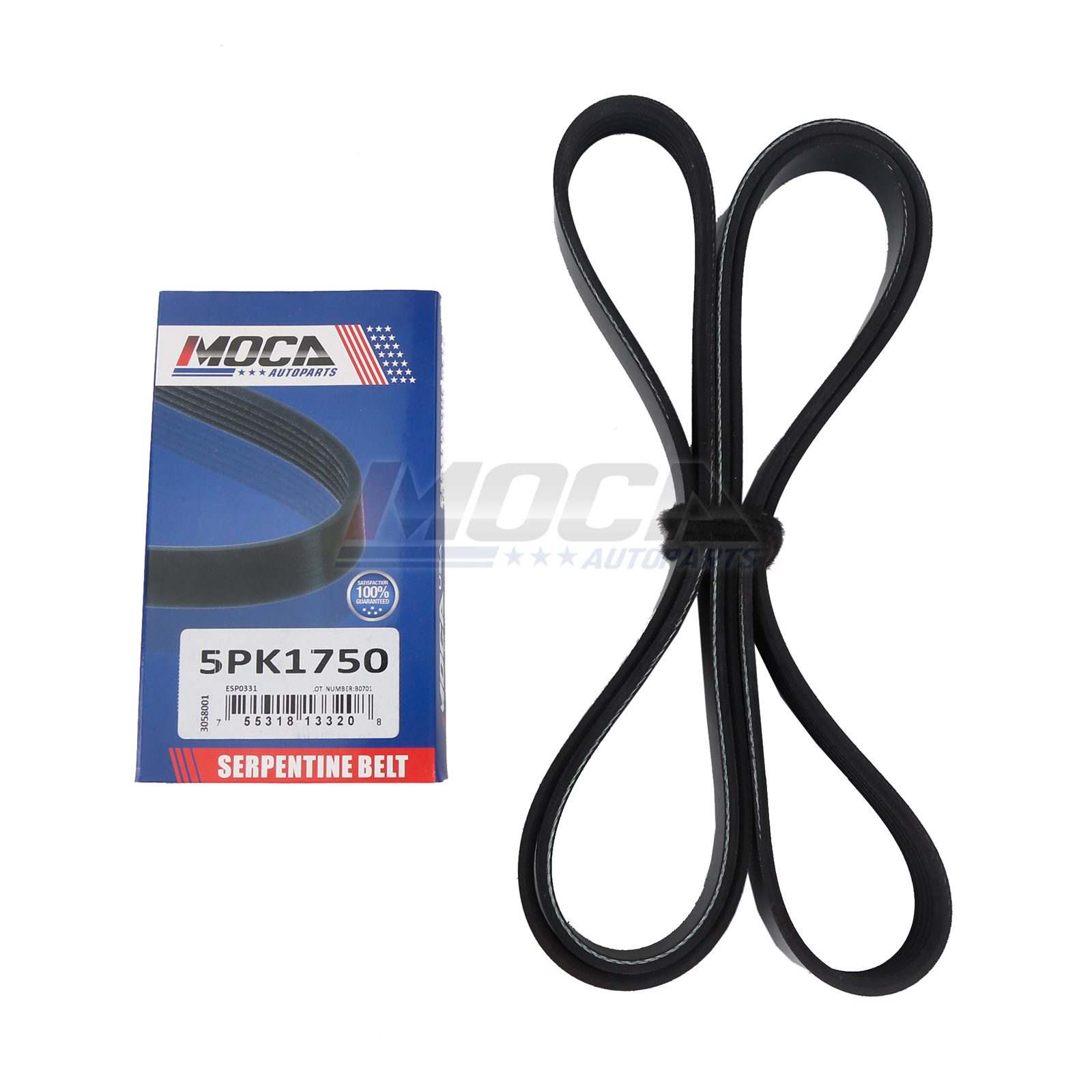 EPDM Serpentine Belt 5PK1750 – Fits Chevy Malibu / Colorado / GMC / Cadillac 2.0L